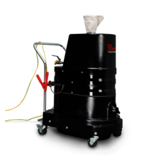 Ruwac aspirator industrial R01 P cu acționare cu aer comprimat.